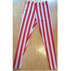 Candy striped leggings/IU/OSU